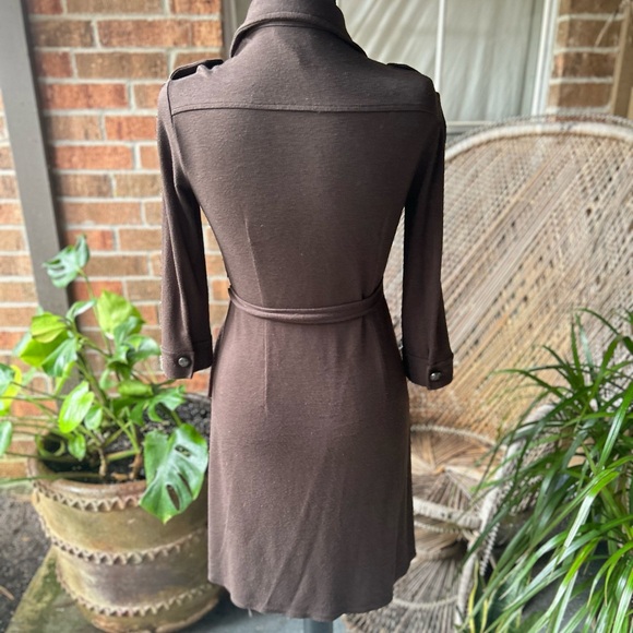 Ann Taylor Loft Elegant Brown Wrap Dress - Picture 3 of 6